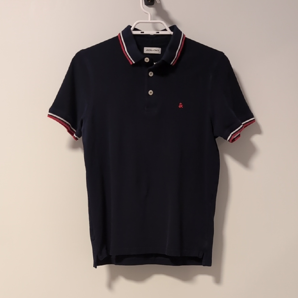 Jack & Jones Paulos Polo - Navy Polo Shirt